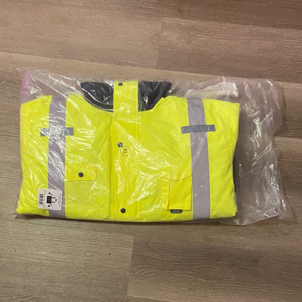 Protective Industrial Products High-Vis Yellow and Black Coat Class 3 Level 2